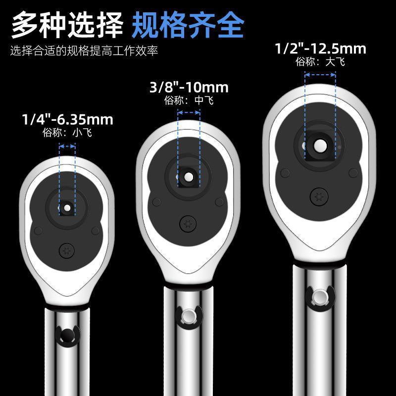 扭力手可调高精度力扳矩斤快扳手公汽修RJL专用火速花塞拆卸扭矩 - 实物图