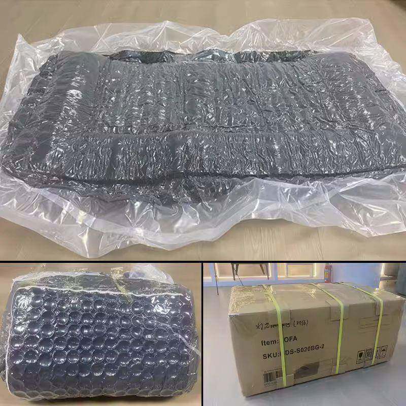 腐真空压缩发豆块复古灯芯绒布艺沙沙沙发纯海绵无无骨架卷包客厅