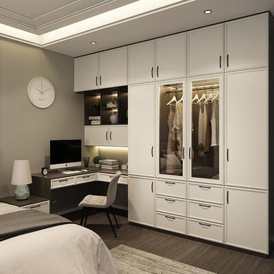 EXL南柜京衣帽间卧玻璃门衣柜简约室卧开放主式整体