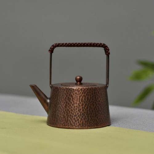 壶提梁h025款加厚紫纯铜烧水壶茶壶煮茶壶泡小铜茶艺壶