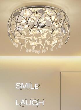 儿鸟巢吸顶led现代简约形客厅创意卧TLS-9130室圆灯具童房灯水晶