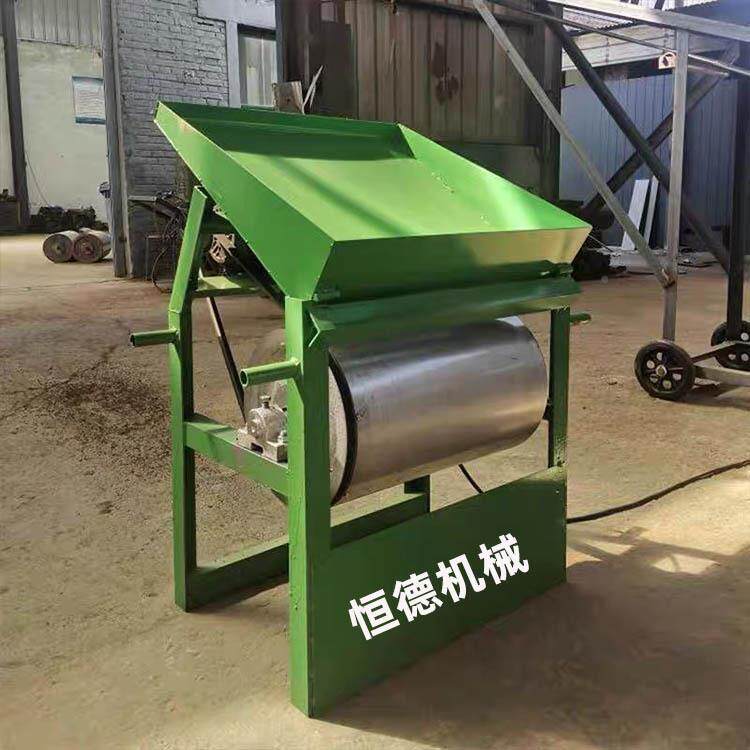 300小型滚单筒造选机吸铁机双滚磁铁分离机器铸沙铁削铜铝除铁磁
