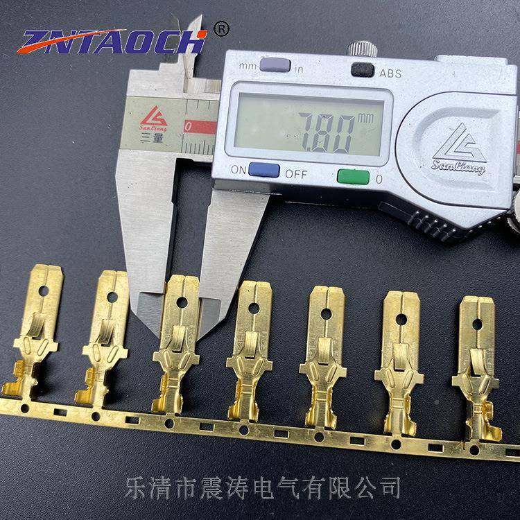 7.8插87.8插片/片长横连连带四方插片7.mm汽车插簧接线端款子3000