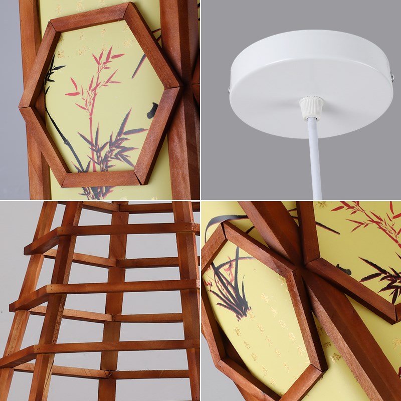 婚庆中式宫灯路引灯婚礼梅花原木方柱灯笼结婚礼舞台迎宾摆件道具