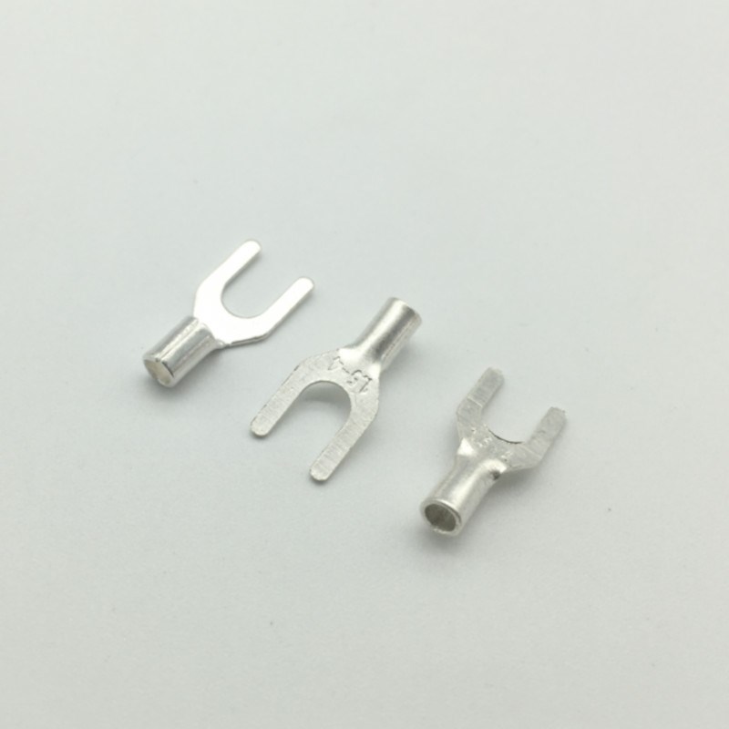 UT1/1.5/-3/叉形U/Y型冷压接线裸端子头铜线耳鼻子开口连接器