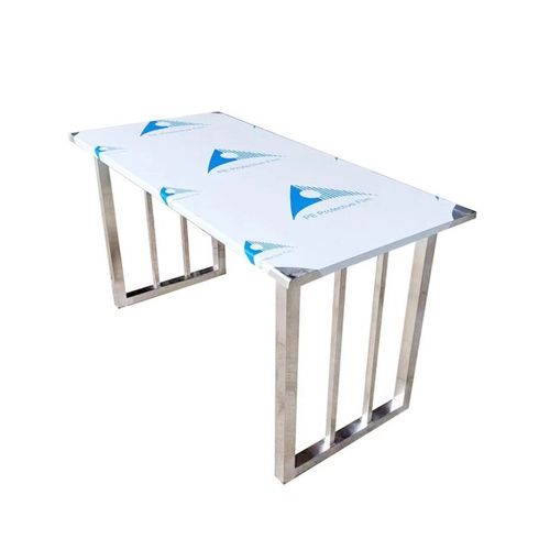 不锈钢餐桌快餐店小吃店饭店员工食堂折叠桌简易咖啡厅奶茶店桌椅