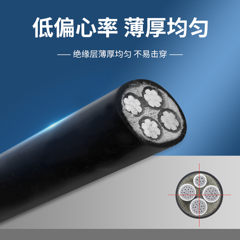 国标铝芯芯1    70 95平方三相四线五线地埋电缆线铠装