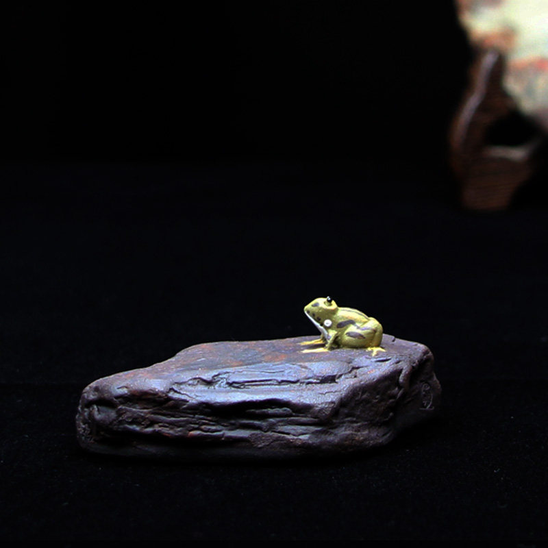 宜兴紫砂茶宠摆件创意雕塑可养纯手工原矿紫砂蛙趣 茶壶功夫茶具