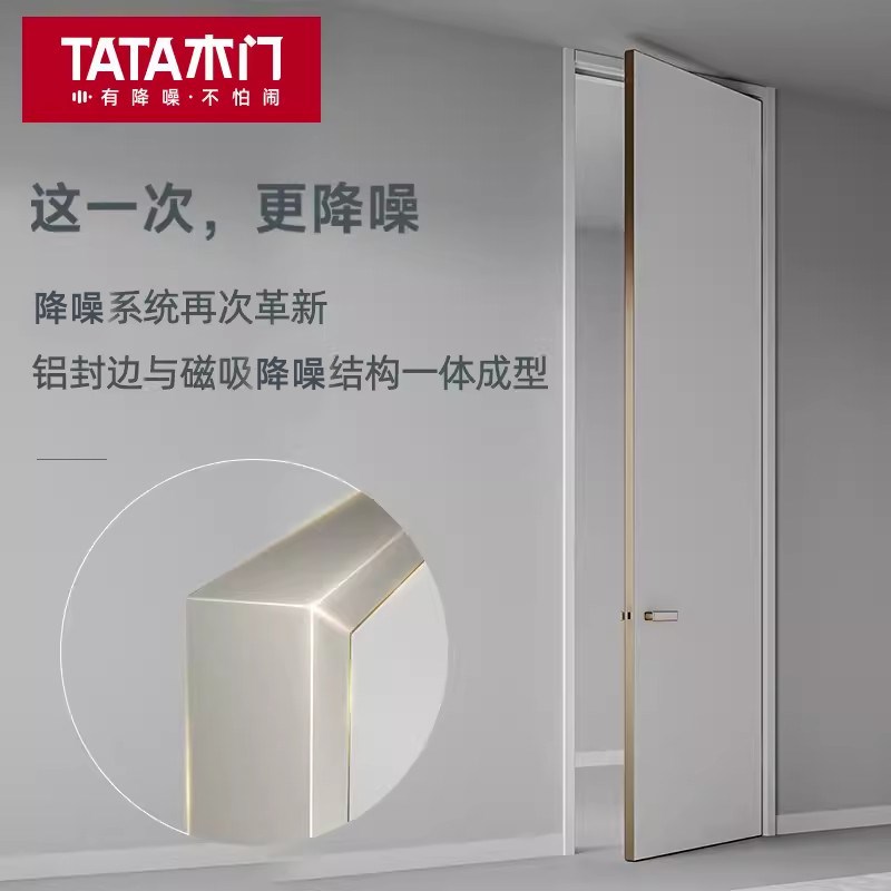 TT木门极简厕所门卧室门家用室内木门免漆房间门餐含把手@001