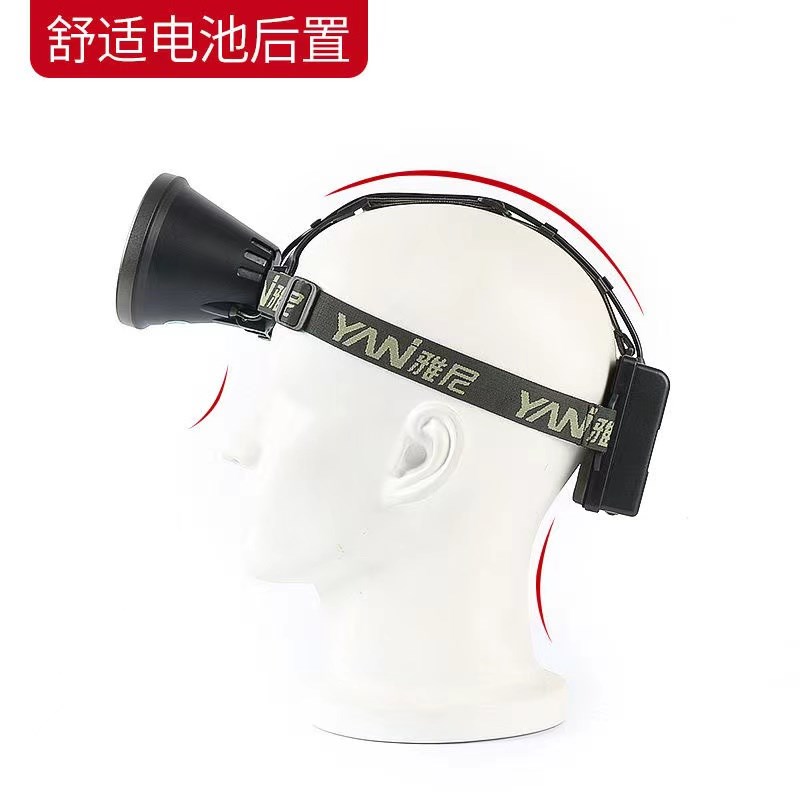 雅尼70S强光头灯充电超亮远射续航超长电筒头戴式大容量锂电矿灯