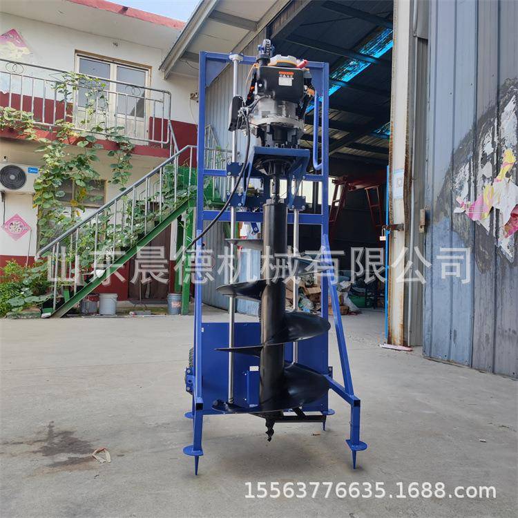 大棚立柱款YXX打眼机新手推框架洞式挖坑小型二冲程汽油打机