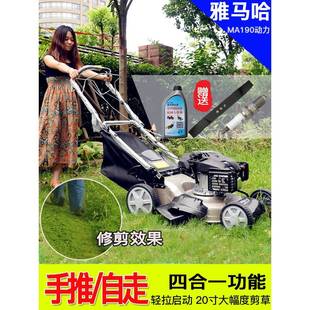 M190G机XV160汽油草坪机四冲程割草机自走PEI手推多功能式 剪草推A