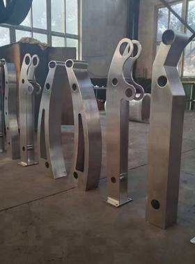 不HPJ锈钢柱栏不立锈楼梯扶手玻璃杆钢商场立柱