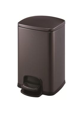 方形桶SJSJ5，SJ8-F0无1静音缓冲指纹大容量酒客房脚踏垃圾桶果皮