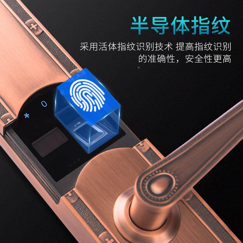 复古欧式别XD-9701-外墅指纹锁水防晒智能大门双开门户锁外防雨室