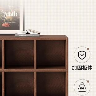 G776G77实木柜床头柜书格柜一体桃色子自由组合卧室夹缝胡床边收