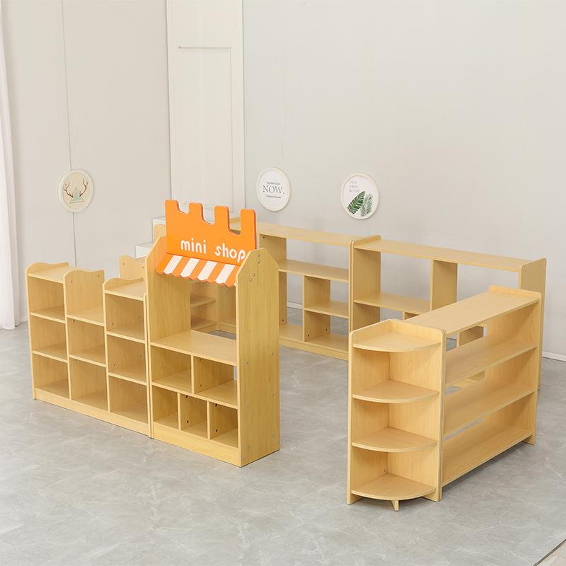 幼儿园玩具柜子蒙氏UPF教具区具组合书柜儿童书架包玩收纳架柜收