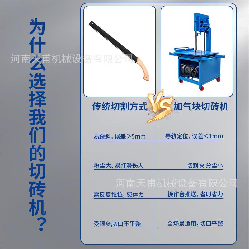 立锯条砖电动切砖机轻质泡沫砖加机气块台式砖机环保切割无RMQ式