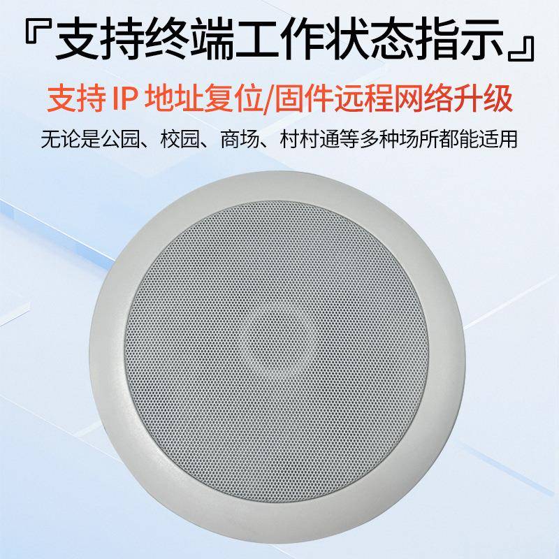 IP顶字音箱内嵌式无品牌/有源放内置功音箱I吸P网络数寻呼广播吸