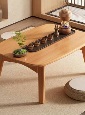 RWQ飘桌可折叠茶新日窗式榻榻米炕桌茶桌矮桌一整套床上折叠桌几
