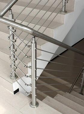 不钢楼梯扶手护栏自装阳现简约室代内家用穿拉丝锈扶手栏杆台JRP