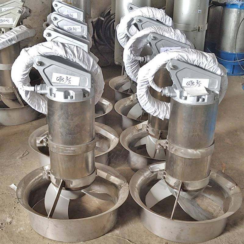 固定式低速不锈钢设咨询潜搅拌器小型污水处理水备QJB搅潜水拌器