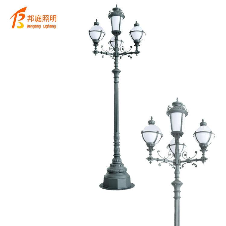 庭院灯欧式园林灯双头园林路灯景观照明路灯室外道路LED庭院灯