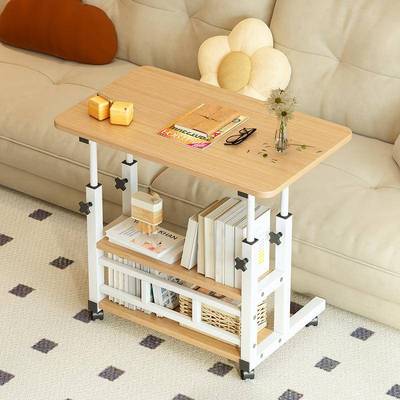 可移床桌家动用卧室厅沙发懒人桌床边边吃NOZ客饭桌可升降电脑桌