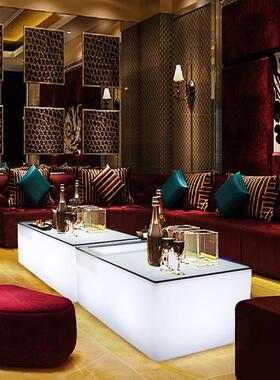 kt酒吧发光茶几专用v户外庭院露茶UYY桌茶几茶沙发组合清吧天餐吧