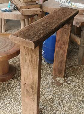 拆RRP老料复古风化房大板桌古茶桌茶盘吧台板装复饰板摄影木干泡