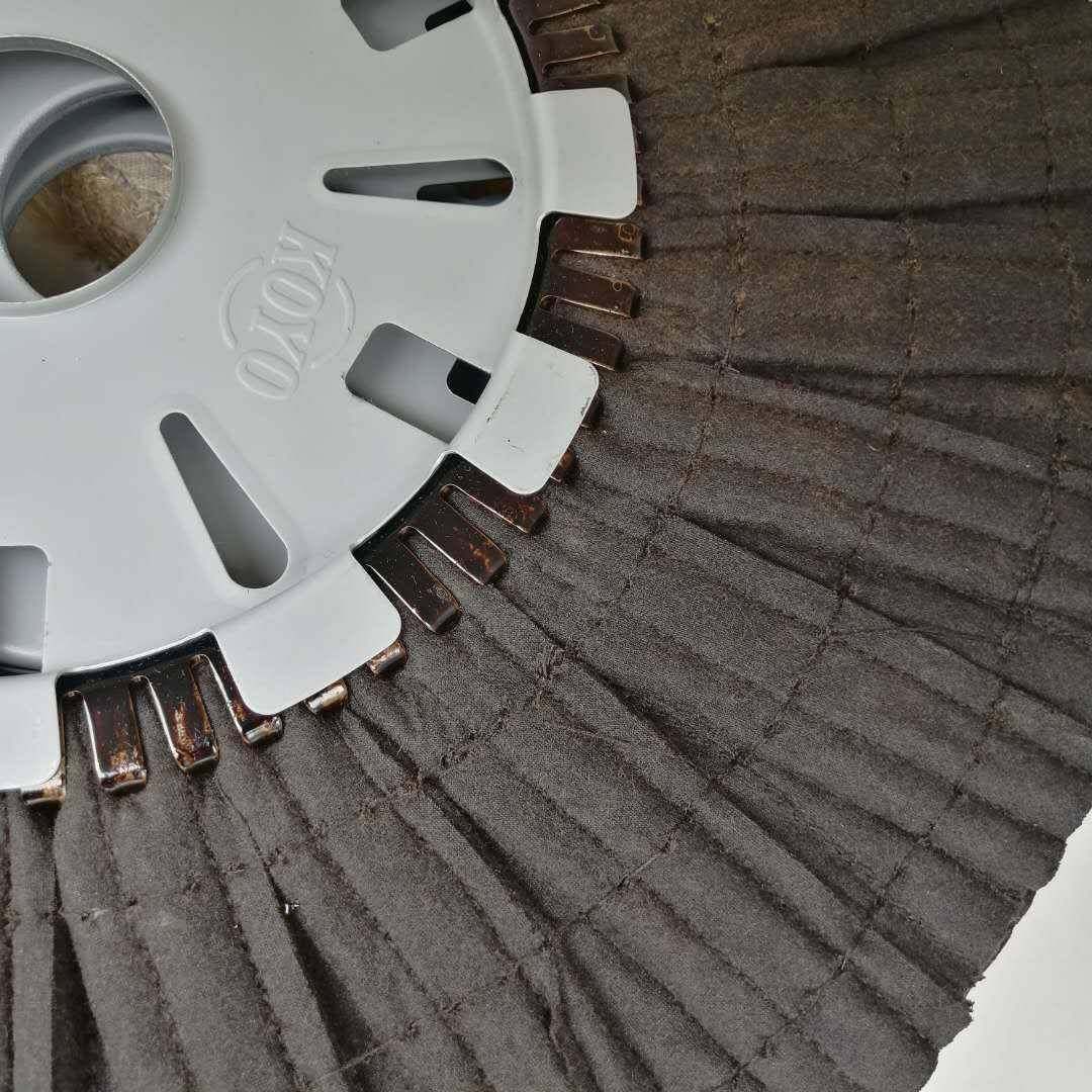 黑麻BQS轮光洋麻轮黑手指麻轮风麻轮手摺麻轮抛光轮麻轮抛光片