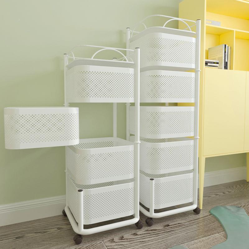 旋转式多层新款可旋地转果蔬收纳柜房置物架式推车落置物架AL1020