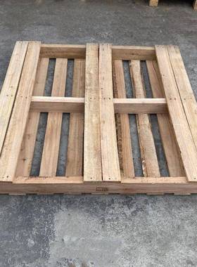 木卡板实OPJ仓木托盘两库面进叉熏蒸木栈叉板物流垫板实木板