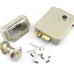 经喷粉电控锁电1073锁典12V2线1073电磁锁宇楼单元门锁电子锁