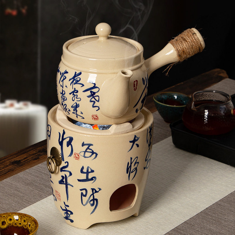 围炉煮茶家用明火炭炉吉祥炉