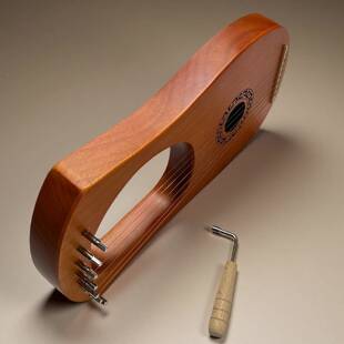 莱雅琴携7音初学竖琴小里拉者箜篌弹7弦拨乐lyre器小型便式尔琴