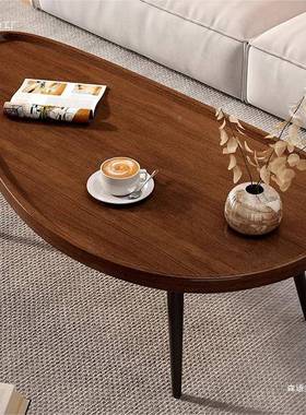 轻奢椭户用圆形芒果茶几小厅桌子简易个性现代UXR客家小型创意茶