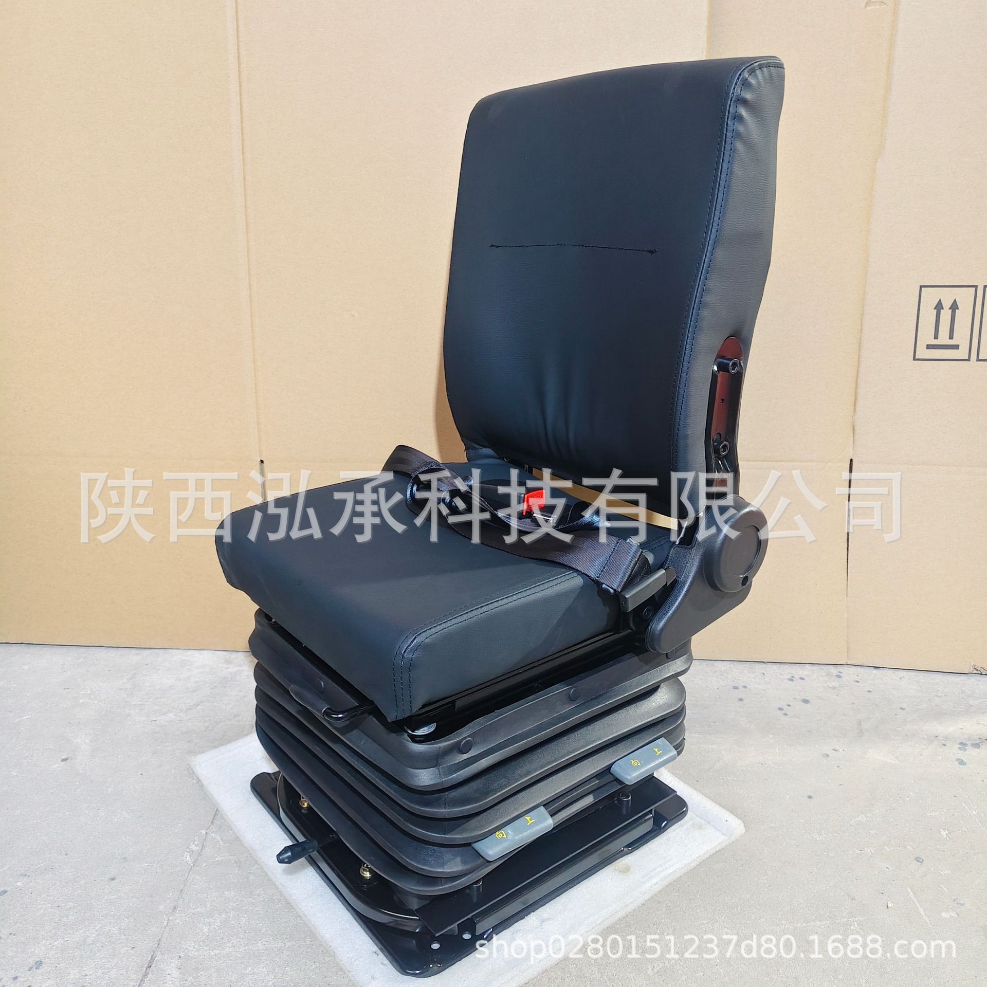 小型工程车座椅 可旋转高低调节座椅用于矿下特种设备座椅