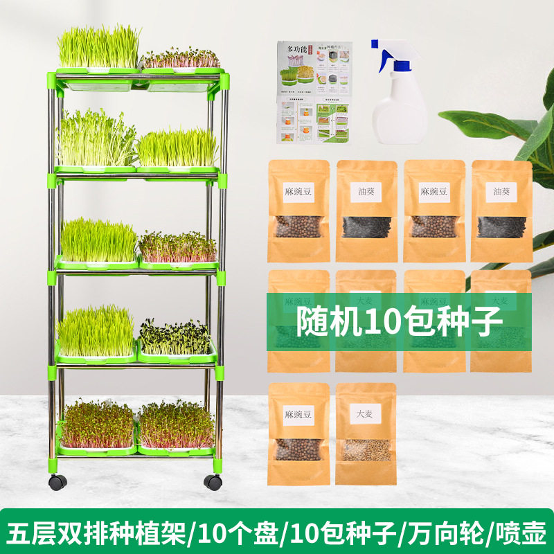 多功能无土栽培双层加密育苗盘架