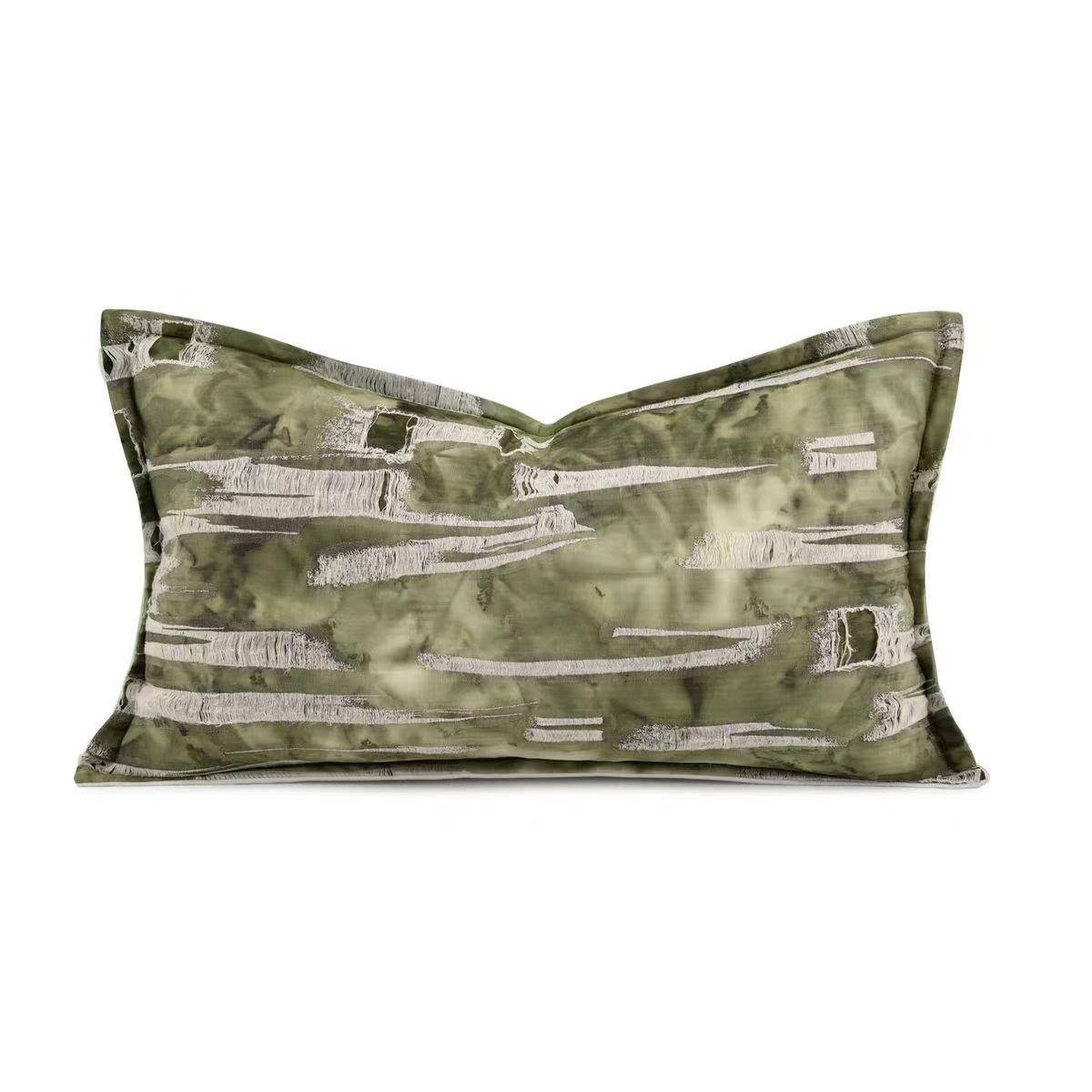 现板简酒店样约间抱ONN枕十字褶P代U皮靠包轻奢沙发客厅靠垫方枕