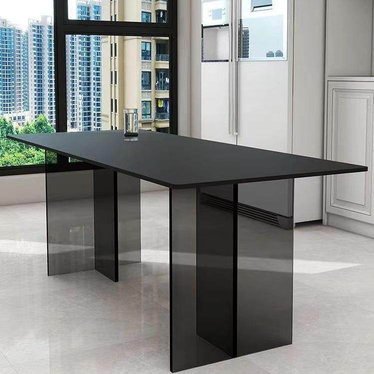 黑色餐桌亚克力桌悬浮RLF桌长方形现简约代小饭户型岩餐板岛台餐,鲜花速递/花卉仿真/绿植园艺,其它园艺用品,淘宝优惠券,粉丝福利购,淘宝优惠卷