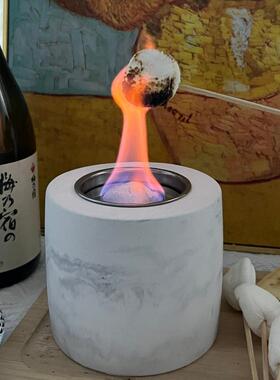 水风酒内精炉户外便捷壁炉氛围VHW取暖壁炉黑火夜小墨火坑热销