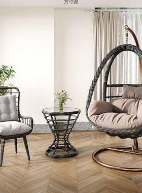 家吊阳台吊用椅庭院吊篮藤椅秋室内千床户FIV外秋千吊兰椅子户外