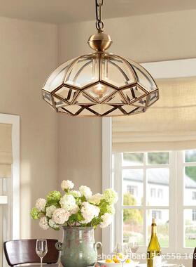 铜吸灯美式过道玄34856关走廊顶入户门厅全led吸顶灯灯