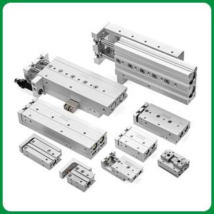 JHLS12列双作双轴用双活524塞杆气动滑台气缸m缸径12m行程10 系10