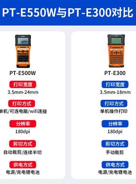 兄弟B标签机PT-E550W/PT-E550WPT-E300/E310T手5持B线缆标签打印