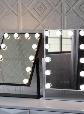 工厂热dl卖好莱坞e化妆镜带12DZA灯泡台式金属智能l镜ed梳妆子