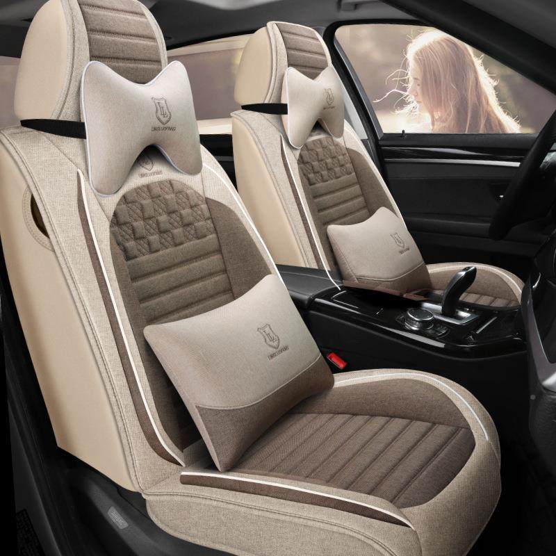 汽椅车坐垫四季夏通用亚麻车全五座全包围VOQ透气座垫季汽车坐垫,标准件/零部件/工业耗材,车间地垫,淘宝优惠券,粉丝福利购,淘宝优惠卷