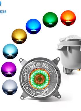 新品DLX-QR17嵌入式34不锈泳池灯低压AC12v/控AC1020v七彩钢无线