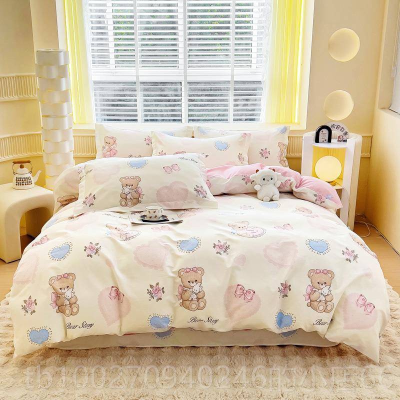 高档南通家纺205新款纯棉四件式10全棉四0季用220x240被套2.通2x2